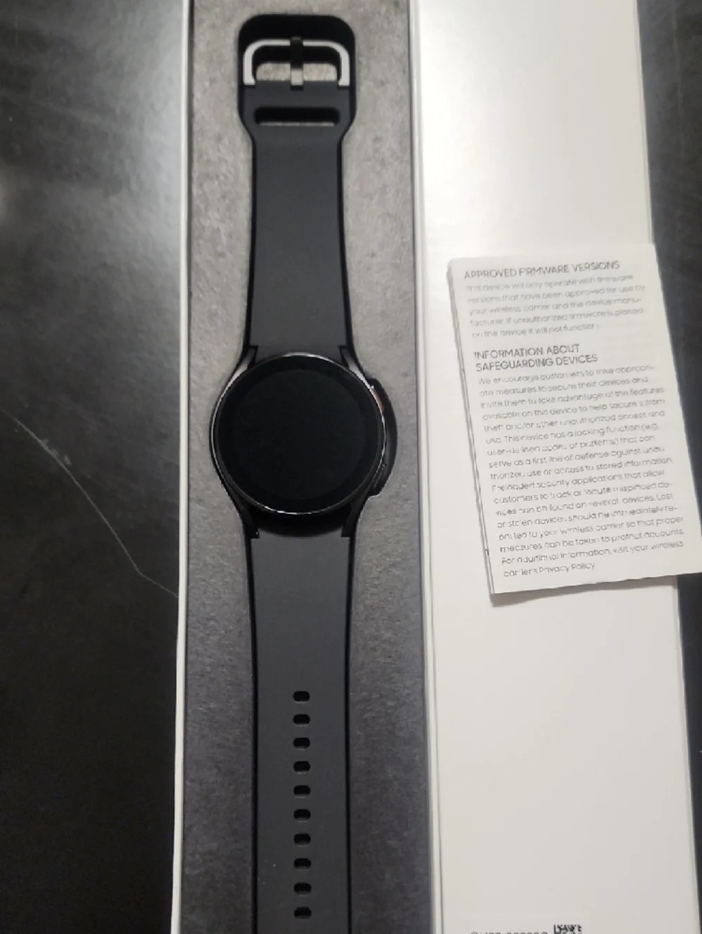 Samsung Galaxy Watch4 Black with Green Watch Face